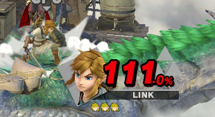 Larry is at 1000% on three stocks, while playing as Link in a white tunic